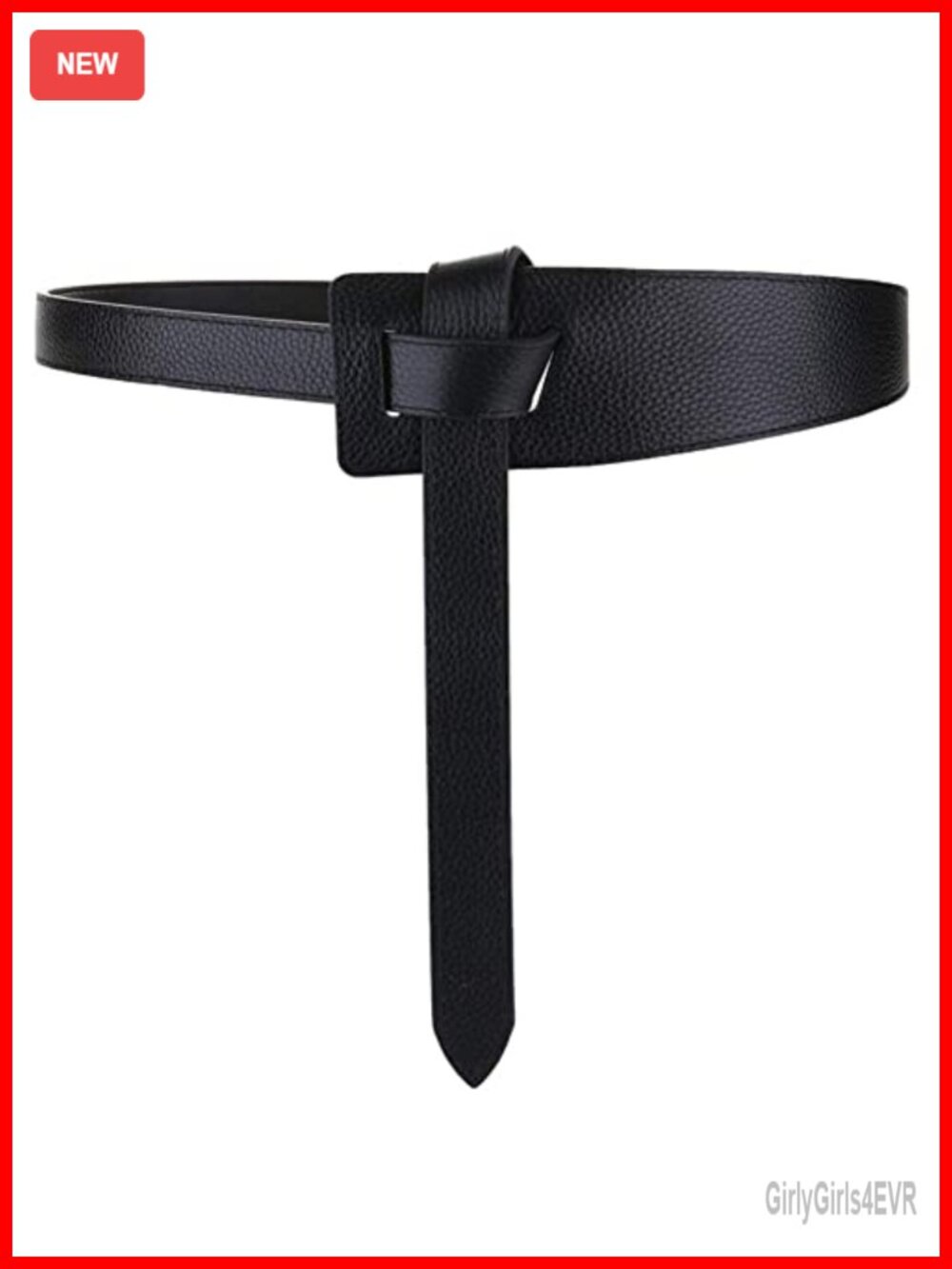 Genuine Leather Tie Knot Waist Belt for Dress Jeans Jumpsuit Coat